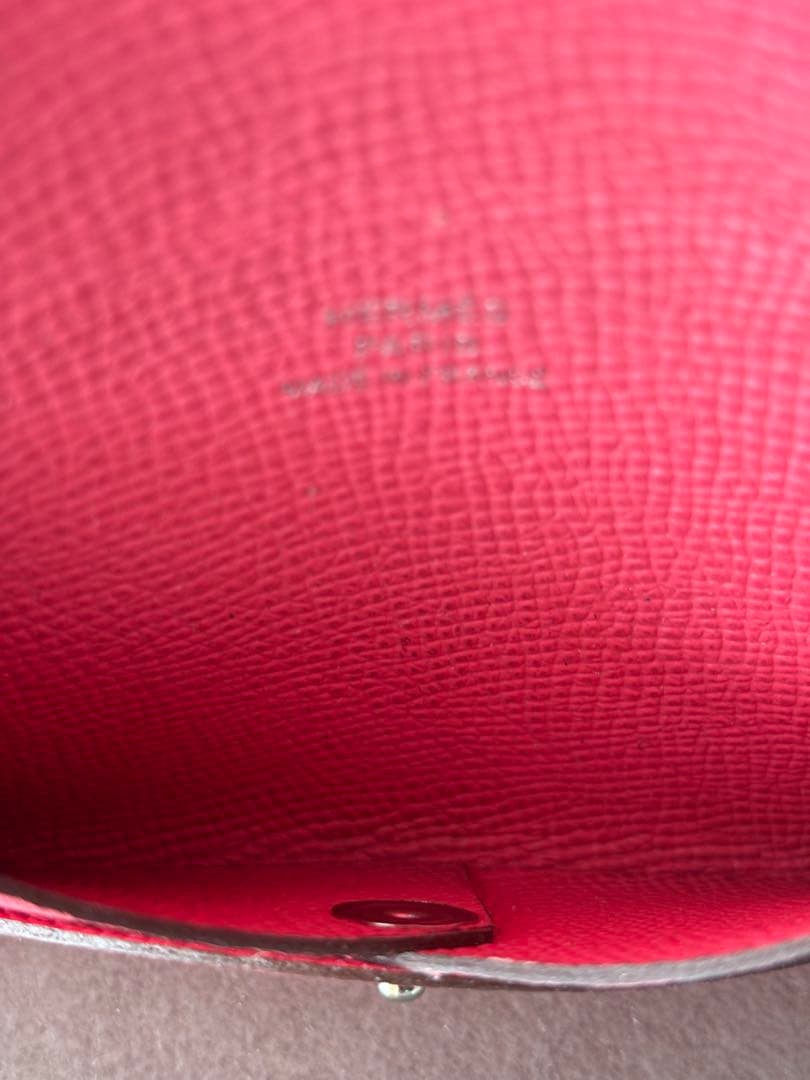 エルメス 名刺入れ カード入れ　カードケース　ピンク