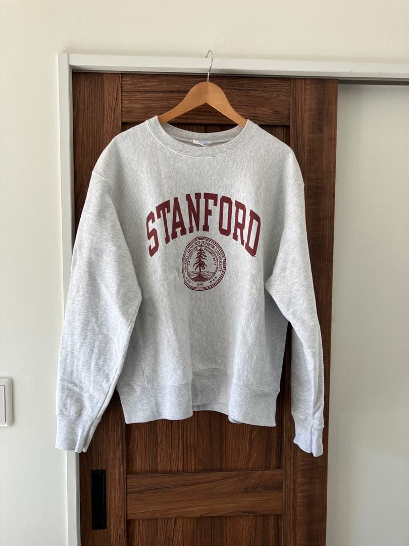 Champion Reverse Weave STANFORD シルバーグレーL