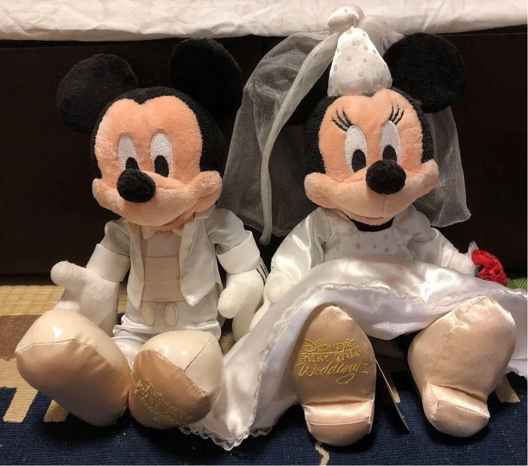 ディズニー　ぬいぐるみ　ミッキー　ミニー　FTW タキシード　ウェディング