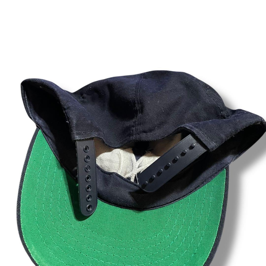 【超希少】 90s ヤンキース スナップバック キャップ つば裏緑 ヴィンテージ