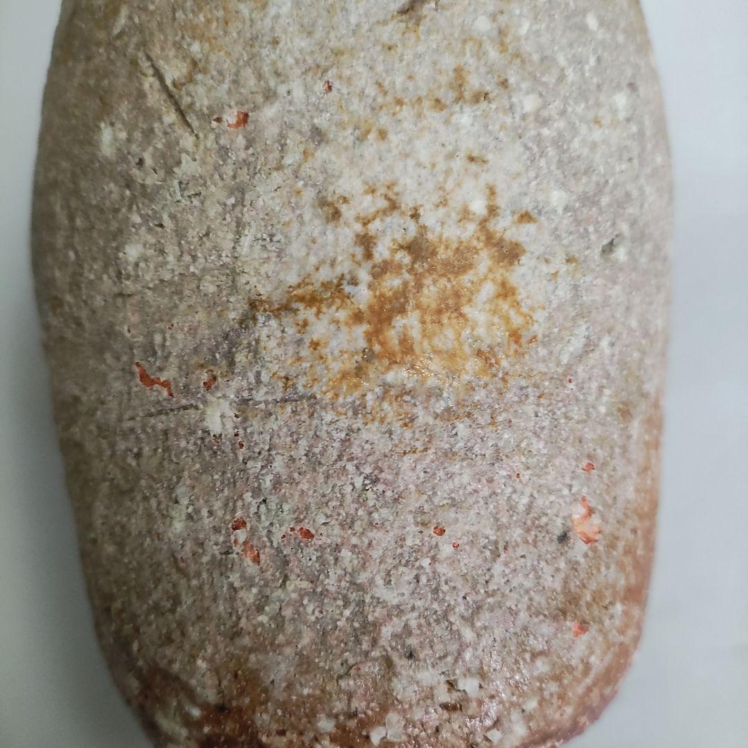 岡見周二　掛花生　花入　花瓶　信楽　自然釉