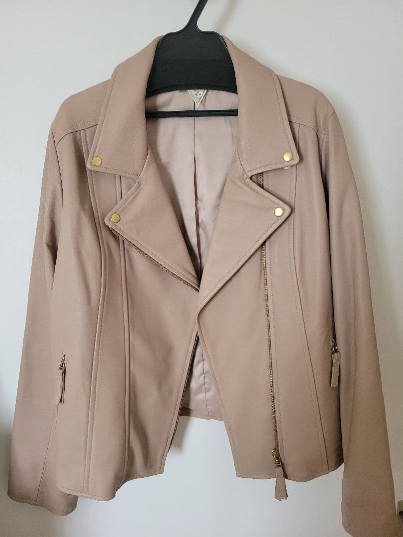 ローズティアラ ラムレザーライダースジャケット 大きいサイズ