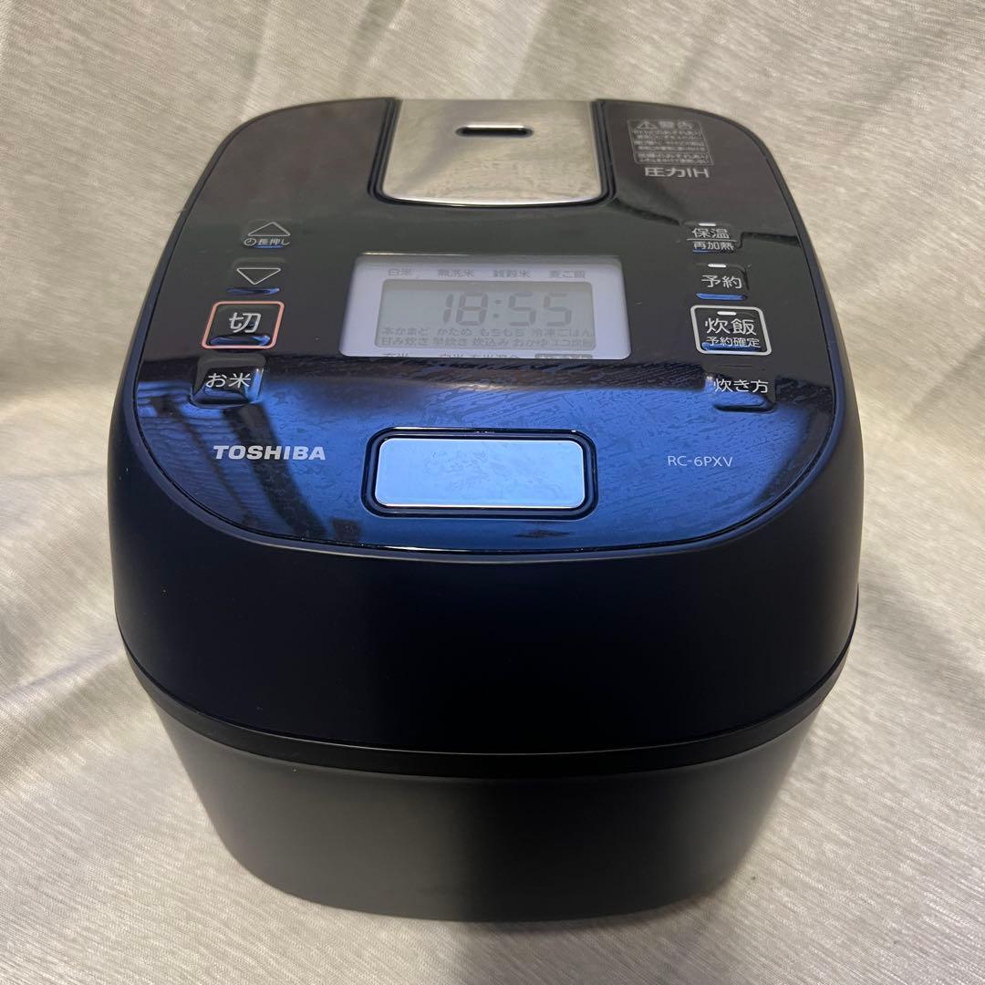 美品2024年製東芝 RC-6PXV(K) 圧力IH炊飯器3.5合炊き ブラック