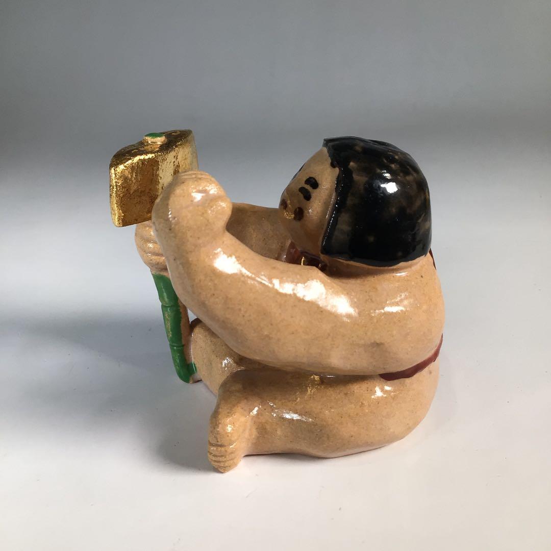 Ｎ９１２　蓋置　『一陶人窯　長谷川剛造』『金太郎蓋置』　共箱　茶道具