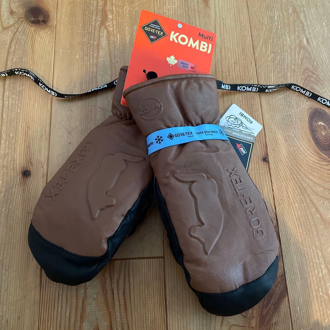 KOMBI GORE-TEX スノーレザーミトングローブ 高橋烈男モデル　山羊革