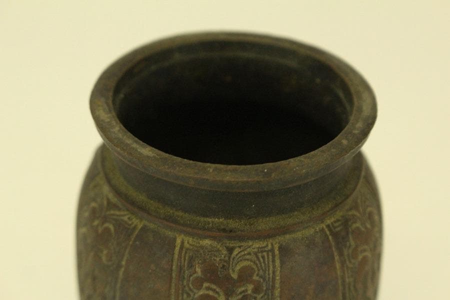 古銅 宣徳年製 香炉 火入 揃 二件(A630)