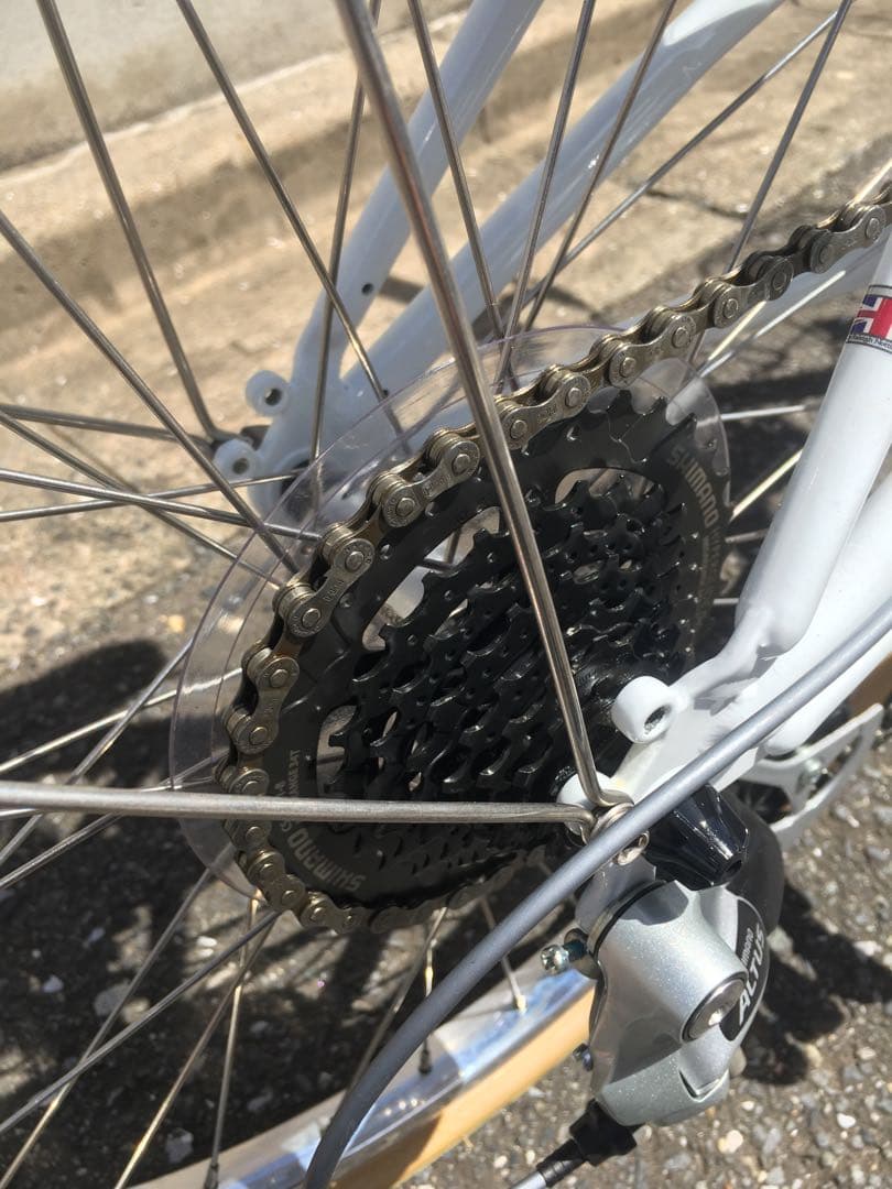 極上品 ミニベロ ラレー ホワイト チャリ 自転車 20インチ 新車