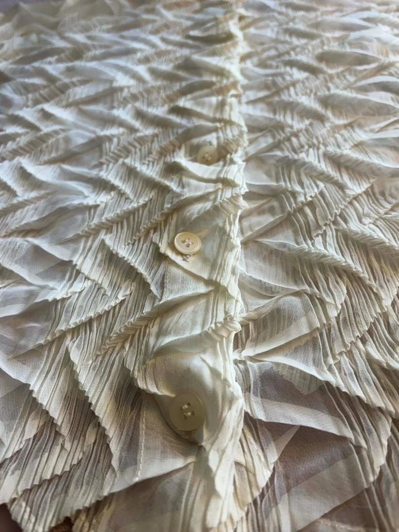 ISSEYMIYAKE　プリーツ 変形シアーシャツ