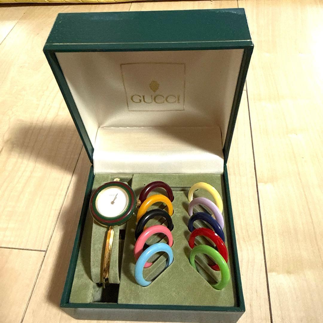 【電池交換済】グッチ　時計チェンジベルト