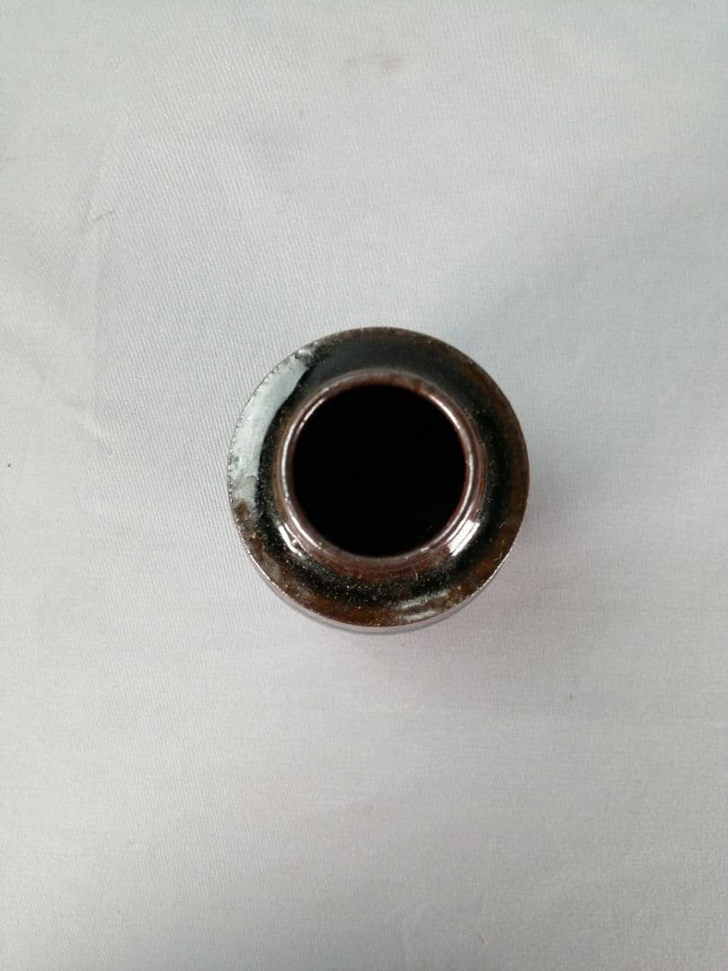 【茶事具】陶谷造　丹波焼肩衝茶入　濃茶器　茶入れ251