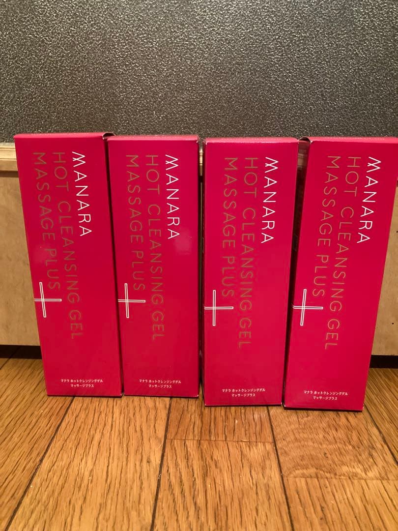 マナラ　ホットクレンジングジェル　マッサージプラス　メイク落とし　4本セット