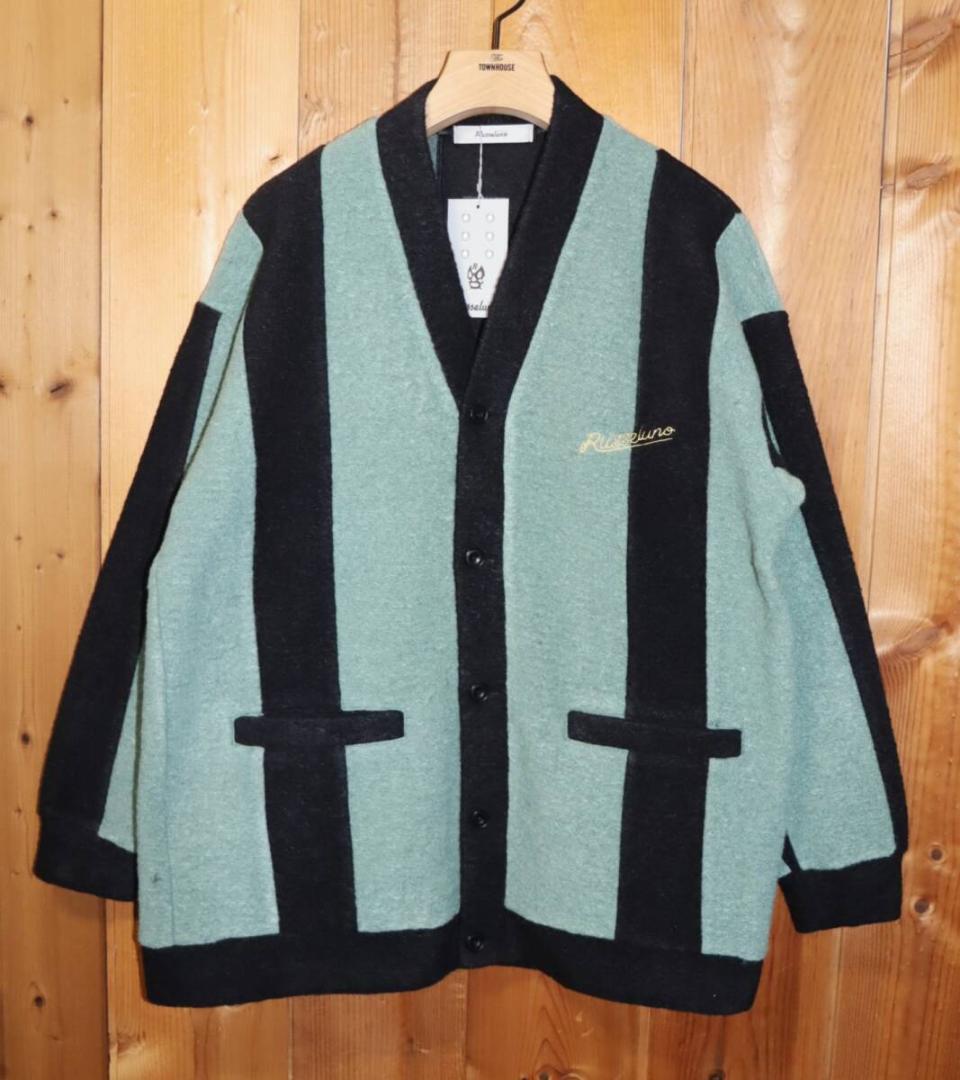 新品 Russeluno ワイドストライプ カーディガン (4/M) Ⓗ