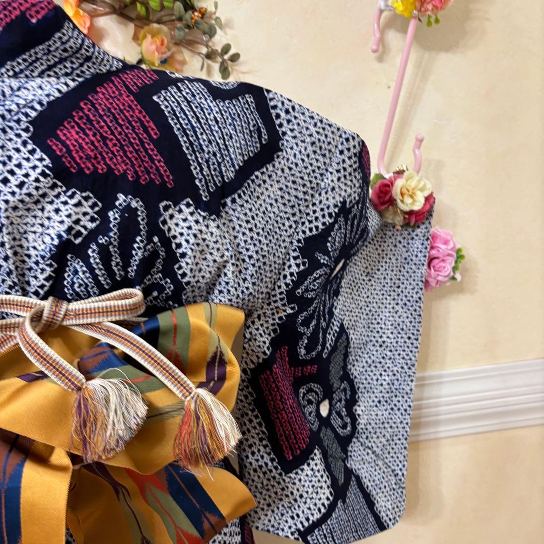 有松鳴海絞り伝統工芸❤️半幅帯レース‼️ハンドメイドお花5点セット‼️