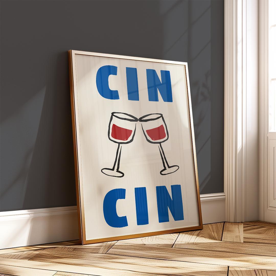 **専用**A2 インテリアポスター ワイングラス F078 白フレーム