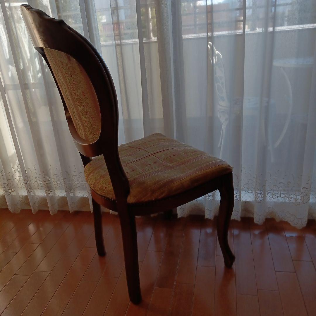 ①アンティーク★チェア★ヴィンテージ★ピンク★たのメル便込みダイニングチェア