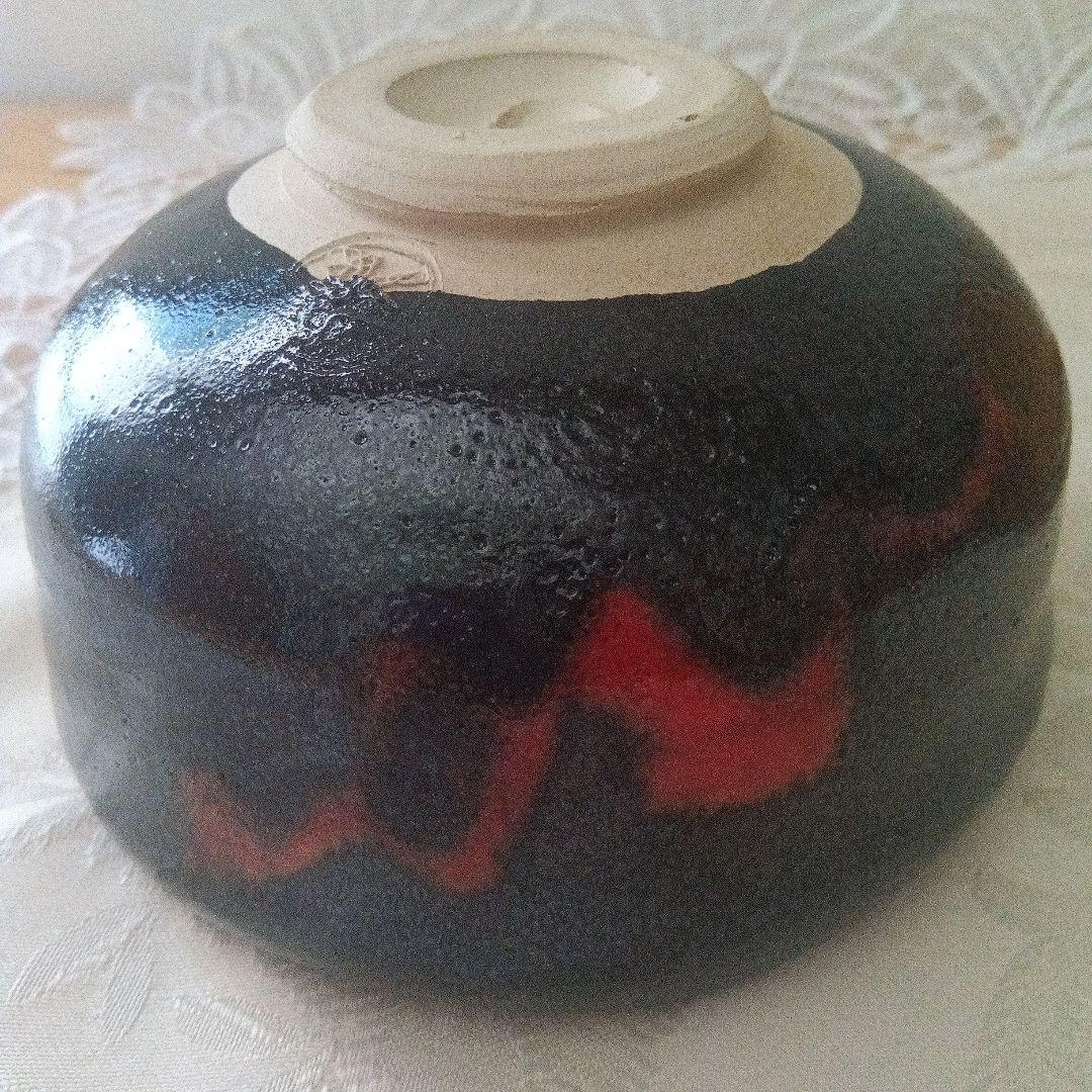 楽七造り　黒楽茶碗　在銘　茶道具　美品　 木箱付き