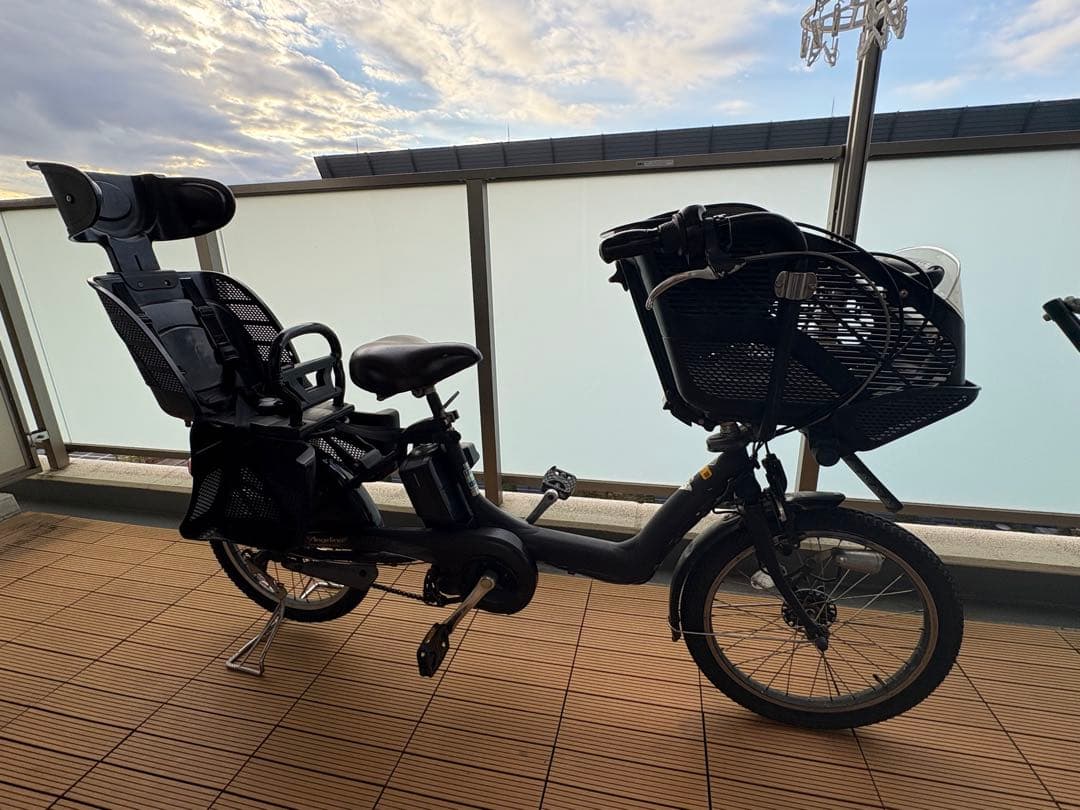 【引取限定】アンジェリーノプティットe／チャイルドシート／12.3Ah／現状渡し