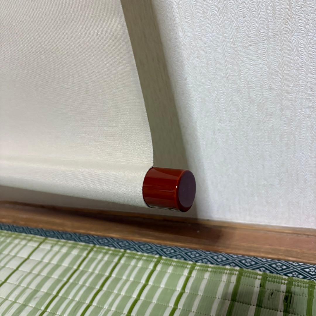 上村米重　掛け軸　大徳寺　臨済宗　紅葉　岩　池　薫風　　　龍門山　掛軸