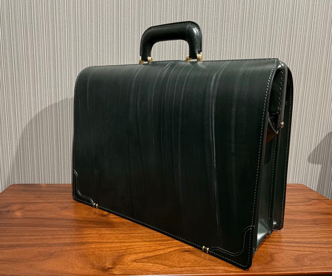 ココマイスター ダレスバッグ モスグリーン 未使用・銀座直営店購入