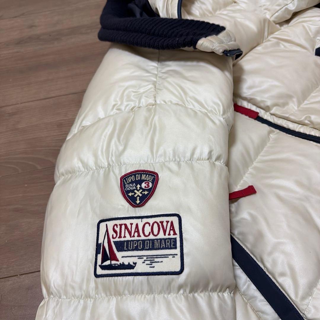 希少 SINA COVA ダウンジャケット ホワイ トシナコバ L