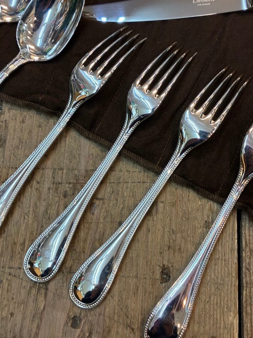 Christofle カトラリーセット　パール　テーブルシルバー