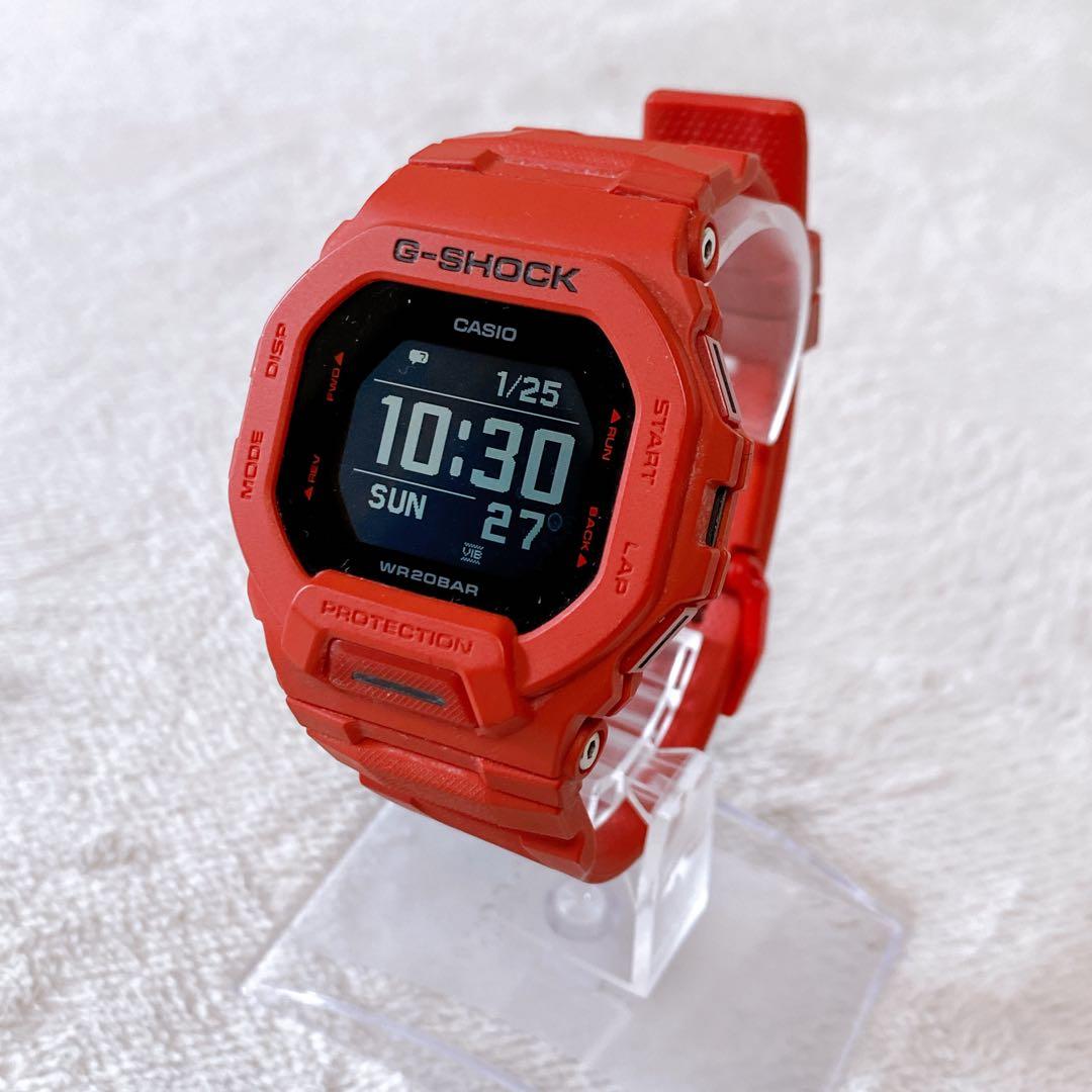 希少 美品　カシオ　G-SHOCK　GBD-200RD-4JF　レッド　限定品