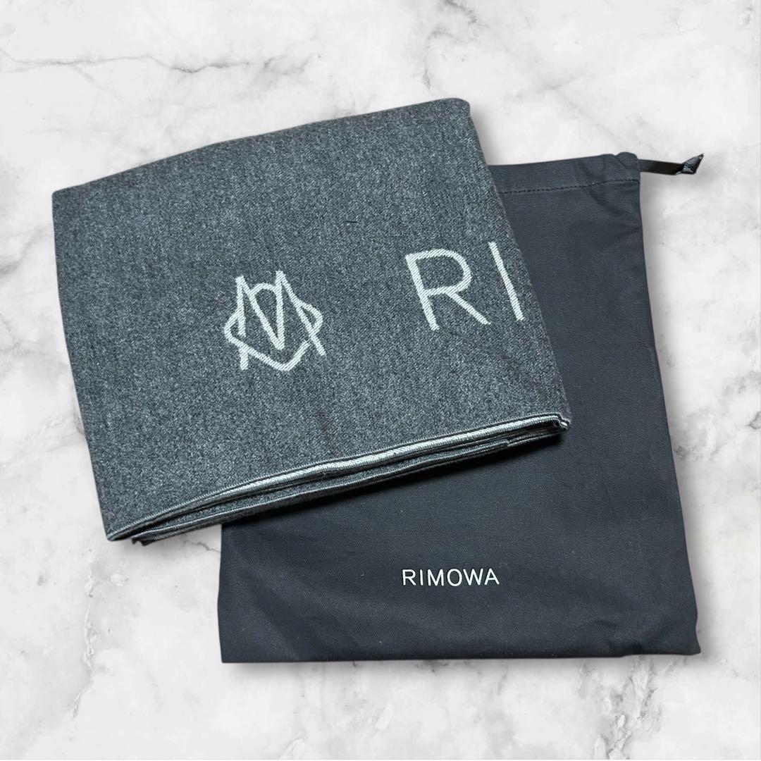 限定品 リモワ RIMOWA 大判トラベルブランケット ウール混 膝掛け
