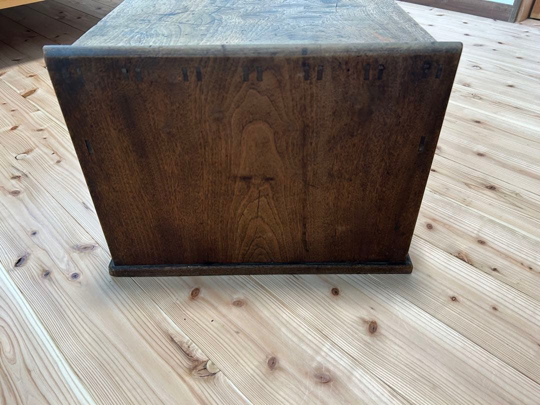 木製　文机　昭和レトロ　アンティーク　ビンテージ　古道具　引き出し付き