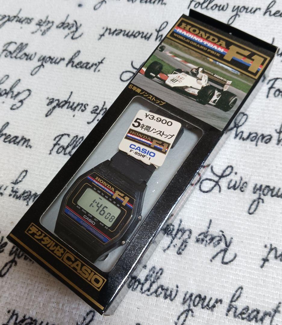 新品 CASIO HONDA F1 デジタル 腕時計 デッドストック カシオ