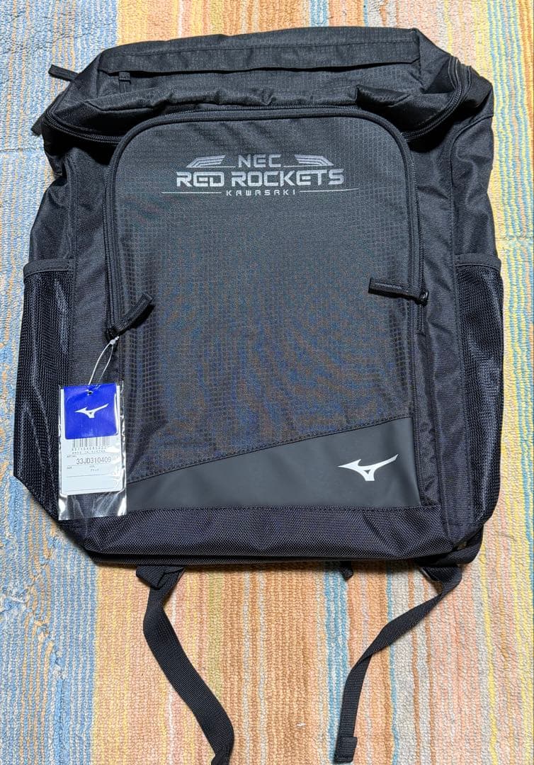 ミズノ公式　バレーボールチームバック　NECレッドロケッツ