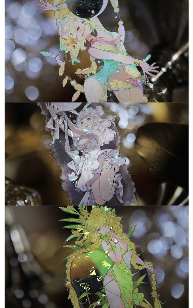 J740＃辉夜姬 (贝壳光)喵啪叽切り売り海外人物マステ女の子