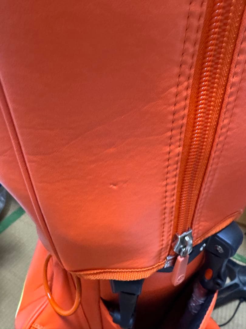 パーリーゲイツ　ゴルフ　キャディバッグ　スタンド式　オレンジ