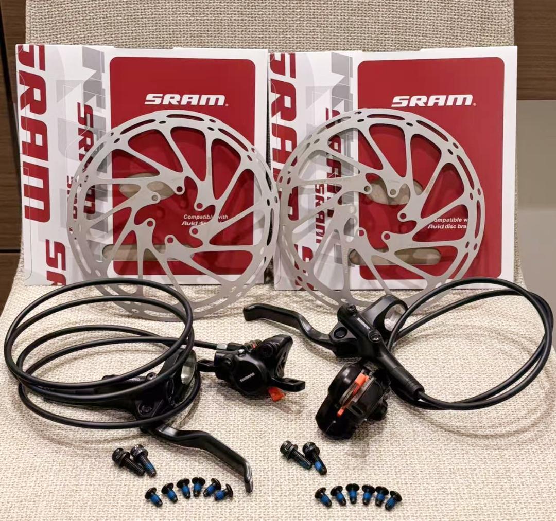 MT200油圧ブレーキ+SRAM180mmローター２枚