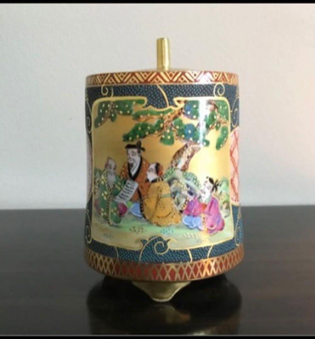 九谷焼 香炉 金彩都絵‼️最終お値下げ