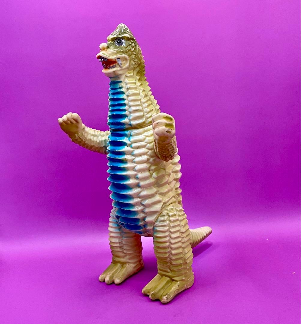 マルサン初期 レッドキング 美品 ソフビ人形 首は接着ブルマァクM1号ドクロ怪獣