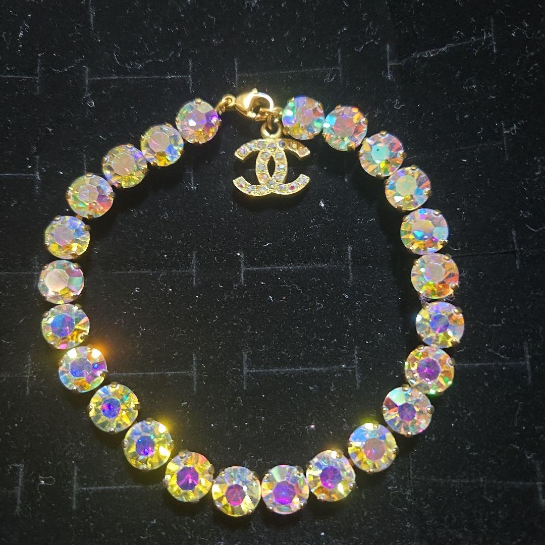 CHANEL クリスタルビーズ アンクレット