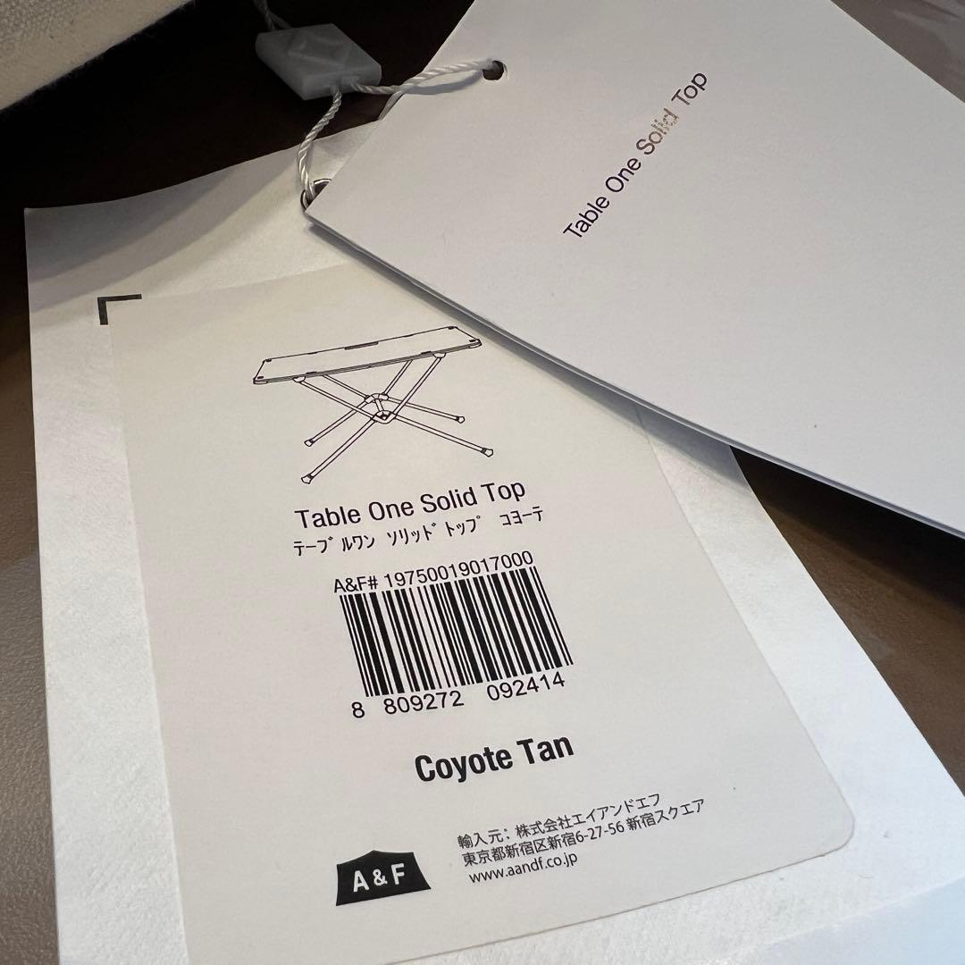 【定価2.4万円】ヘリノックス テーブルワン ソリッドトップ　A&F購入正規品
