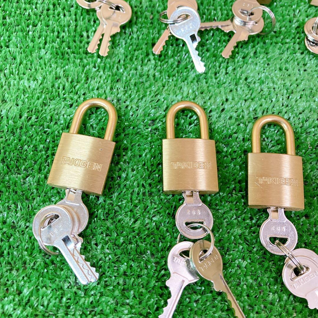 TAKIGEN 南京錠　10個セット　c-555n-25 幅25 φ4.5