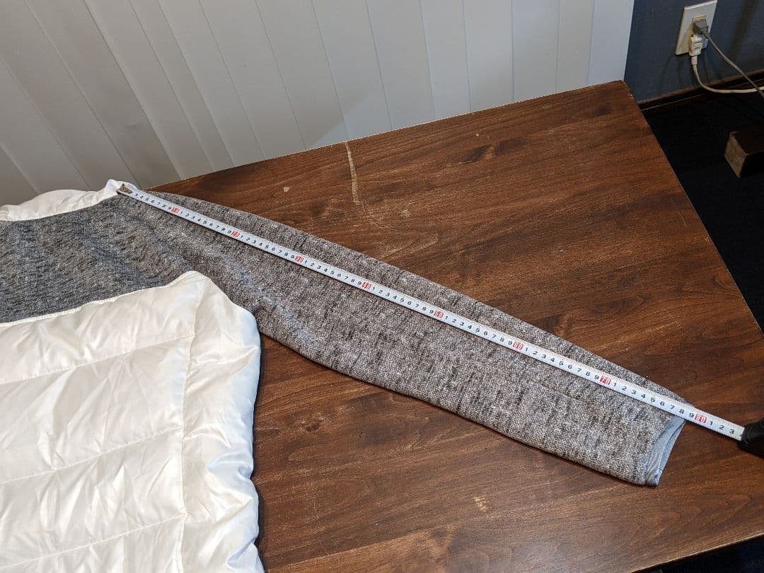 ロックデュード　ダウンジャケット　異素材　ニット　パーカー　ゴルフ　ウェア　白