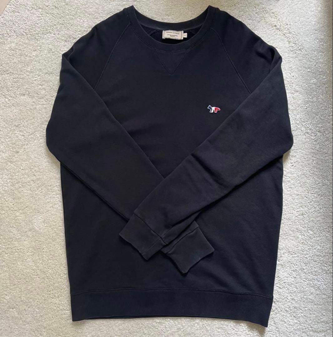 メゾンキツネ　トリコロール　フォックスパッチ　スウェットシャツ