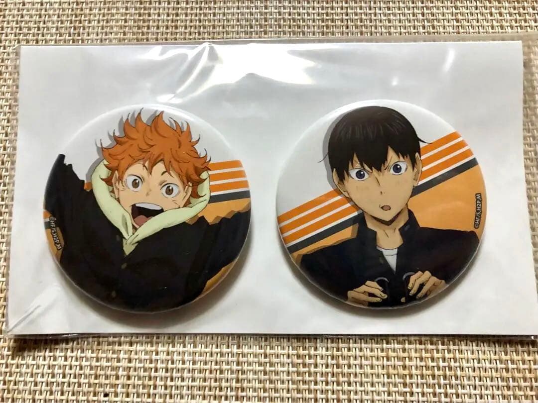 ハイキュー‼︎ セカンドシーズン 原画展 スカイツリー 缶バッジ 日向&影山