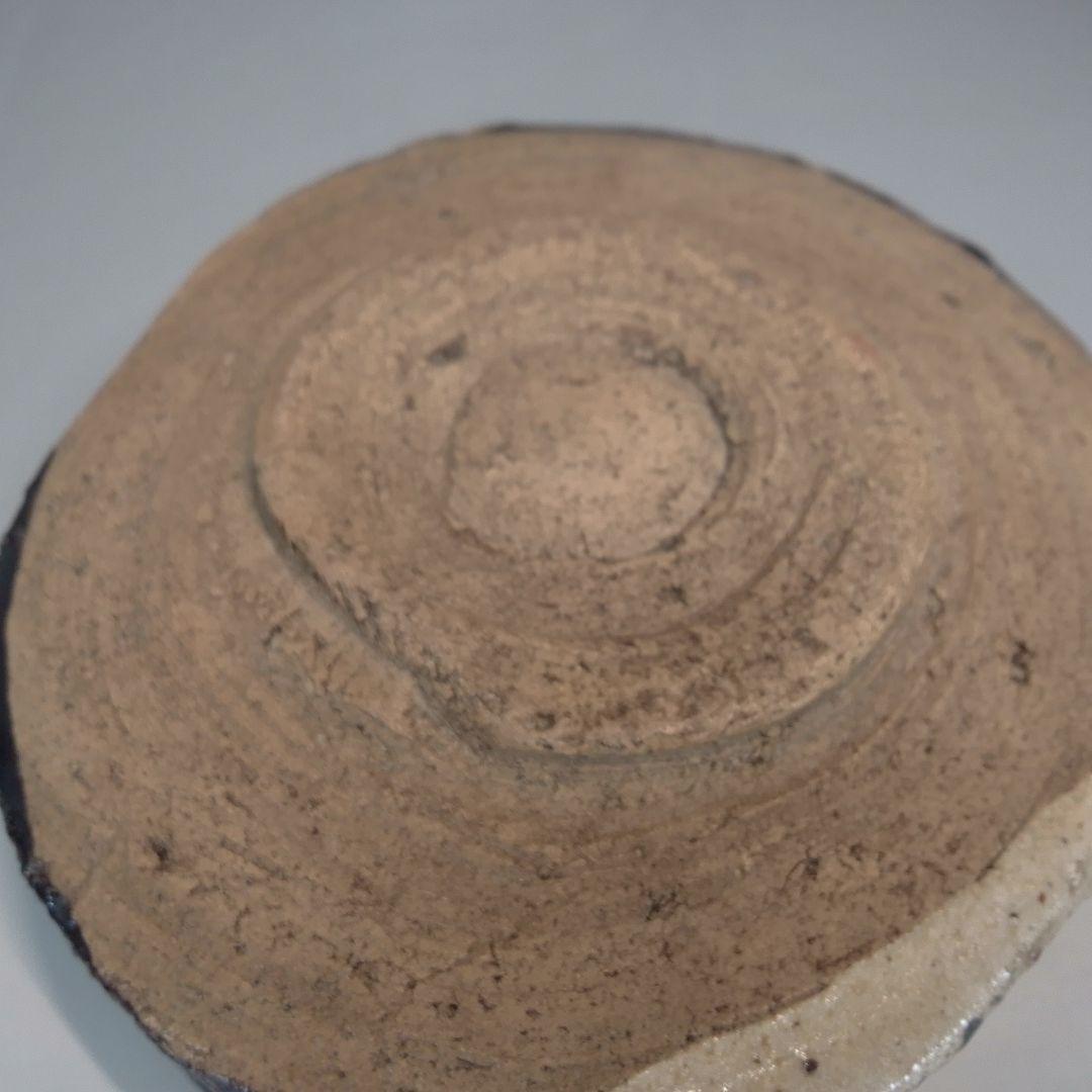 織部　茶碗　黒織部