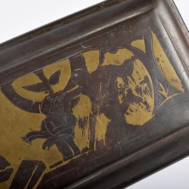 西洋アンティーク　十七世紀十八世紀　古銅　人物刻　嗅煙草入　2点　M　R8980