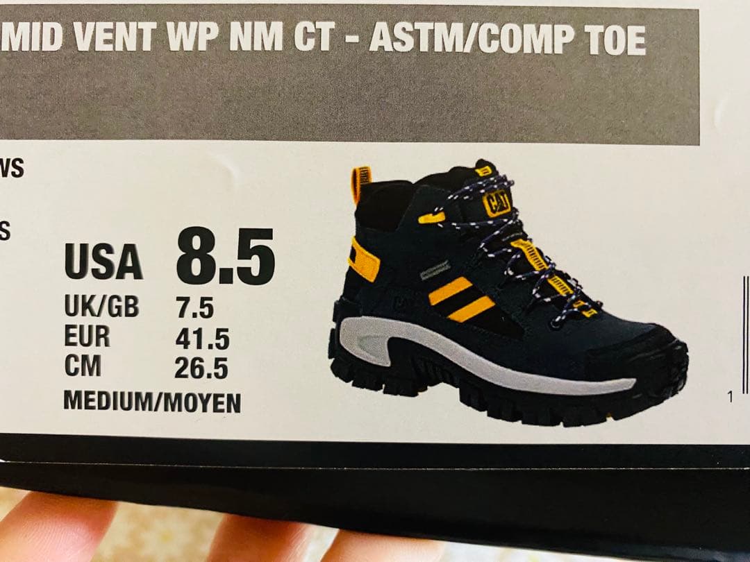 Caterpillar 安全靴 26.5新品未使用 箱付き アメリカ