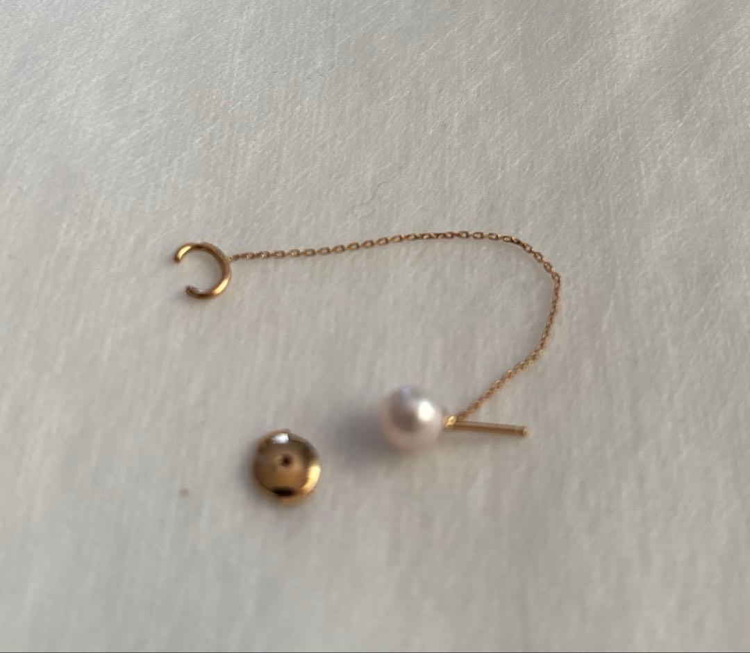 未使用 Sweet Pea パール ピアスカフス イヤカフ K18 YG