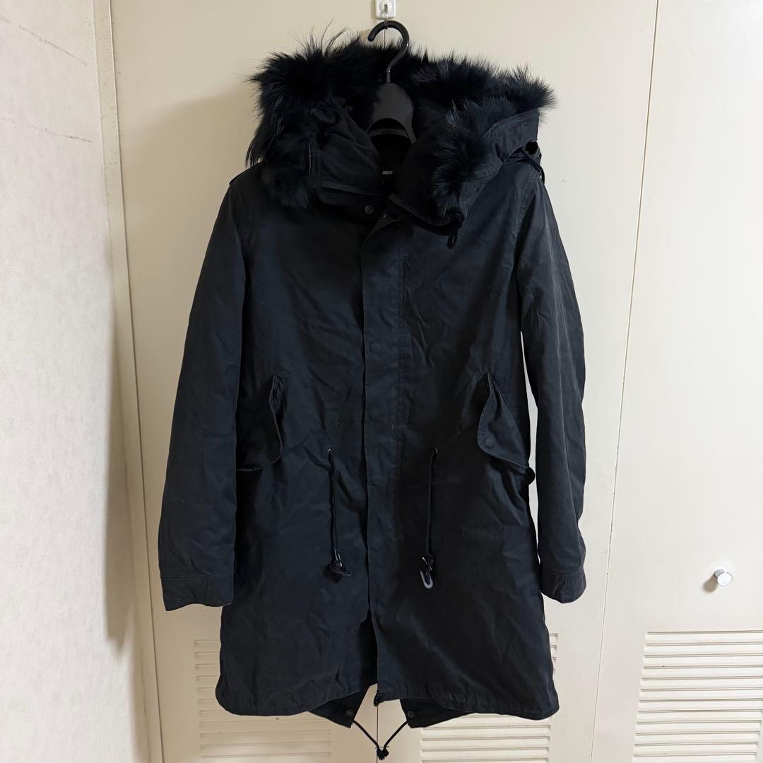 アタッチメント モッズコート ブラック サイズ2