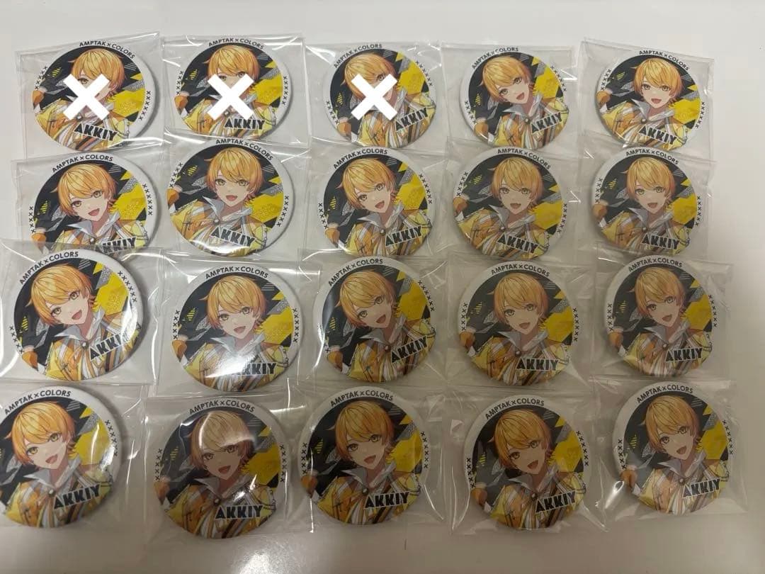 AMPTAK COLORS あっきぃ 缶バッジ 等身 NewYear