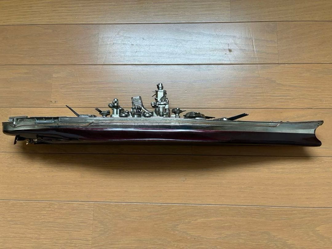 【当時物/47cm大型】戦艦大和 金属模型 ジャンク 現状品 希少