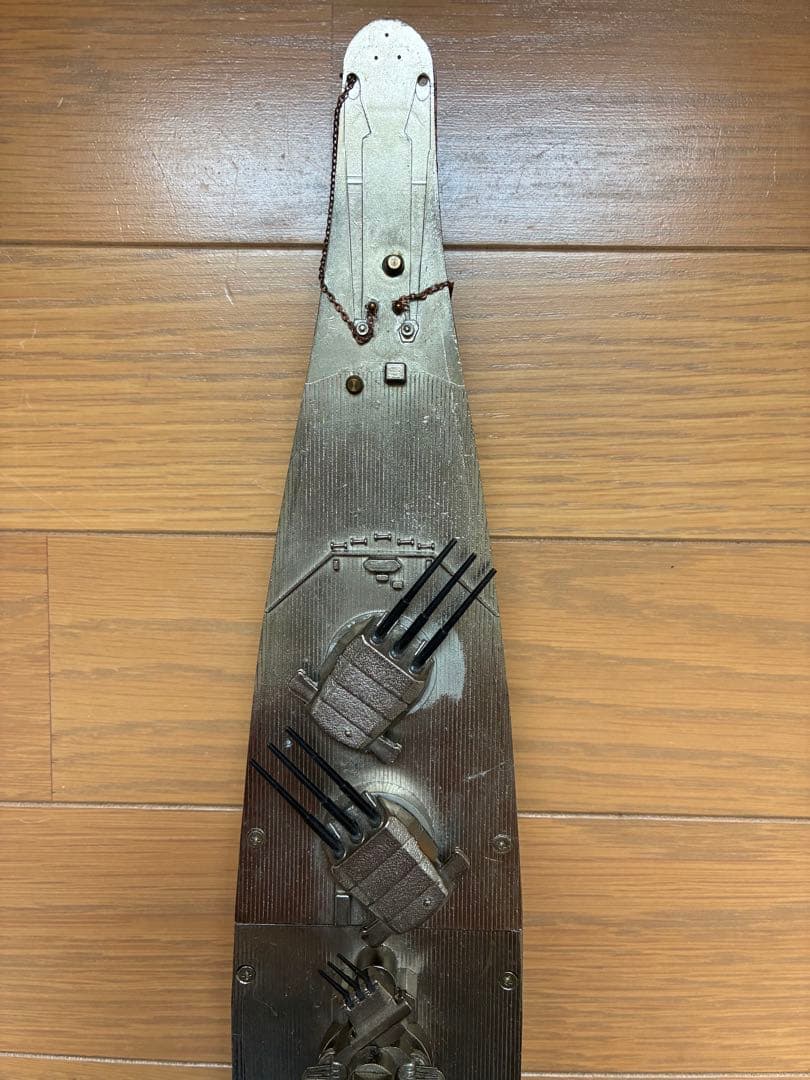 【当時物/47cm大型】戦艦大和 金属模型 ジャンク 現状品 希少