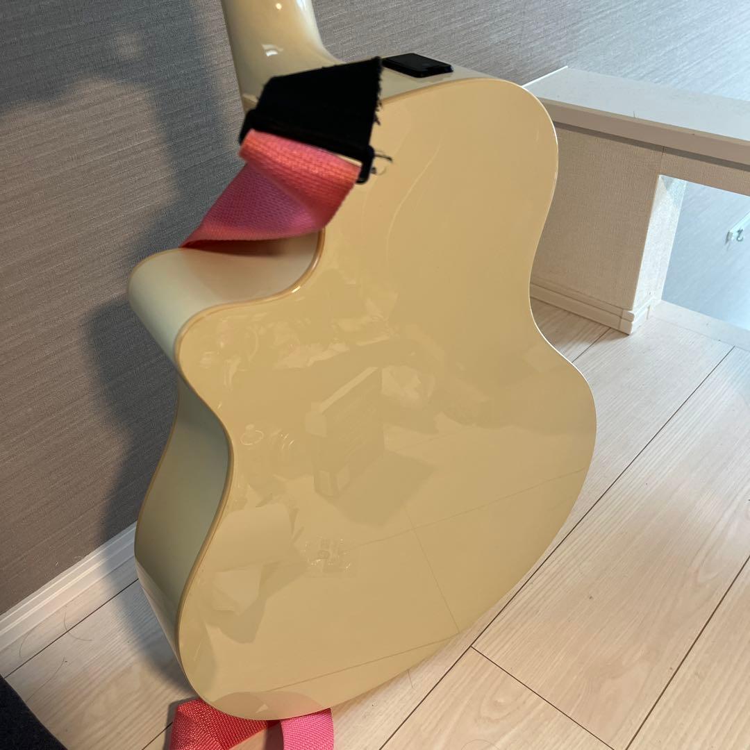 YAMAHA APX600 白色　エレアコ　ソフトケース付き